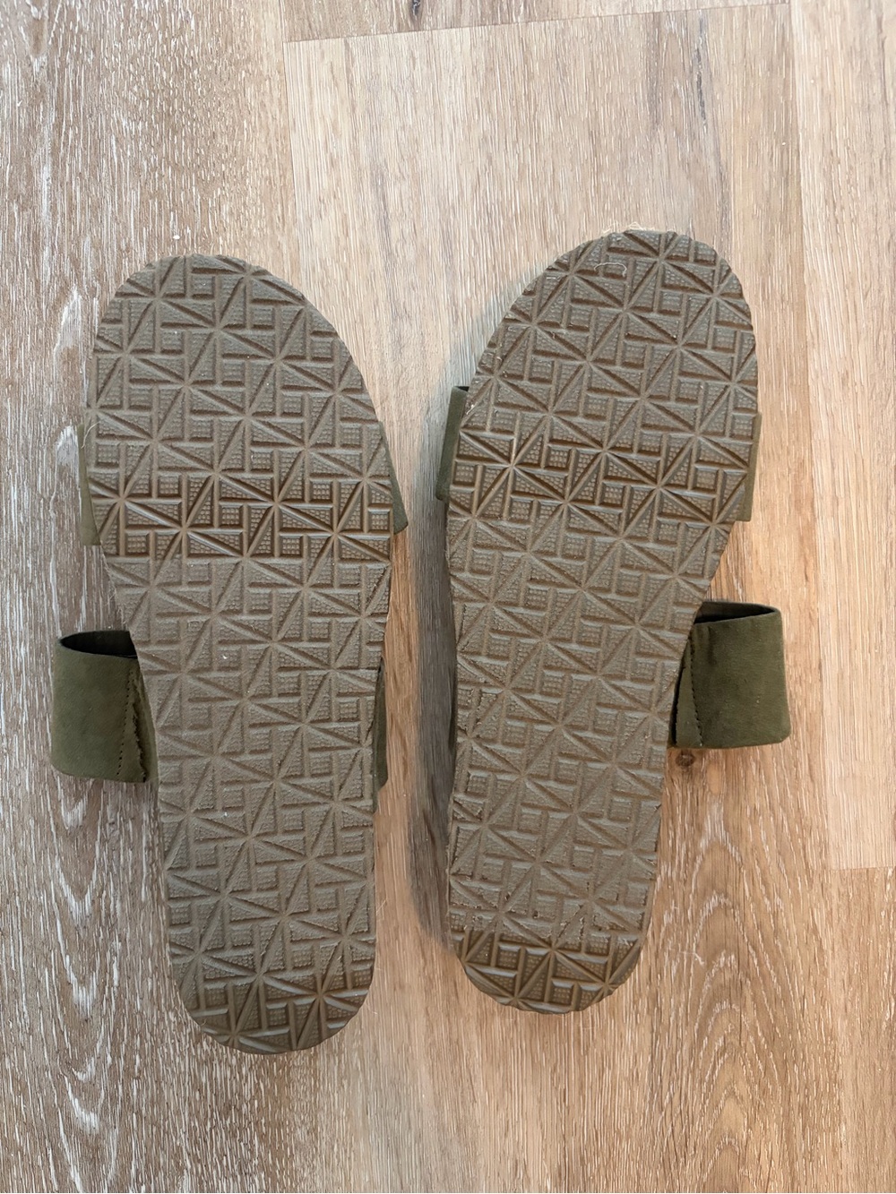 Haute Hippie Olive Green Double-Band Slide Sandals - Picture 3 of 4